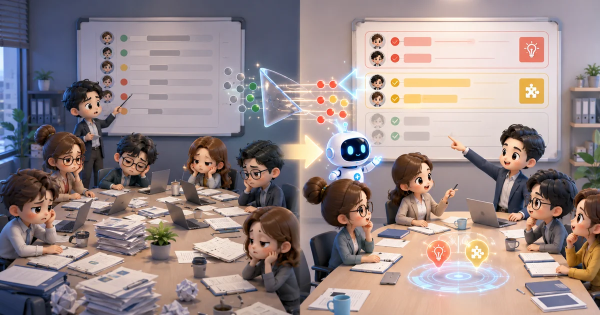 會議不是輪流念進度：用 AI 把討論轉換為行動方案