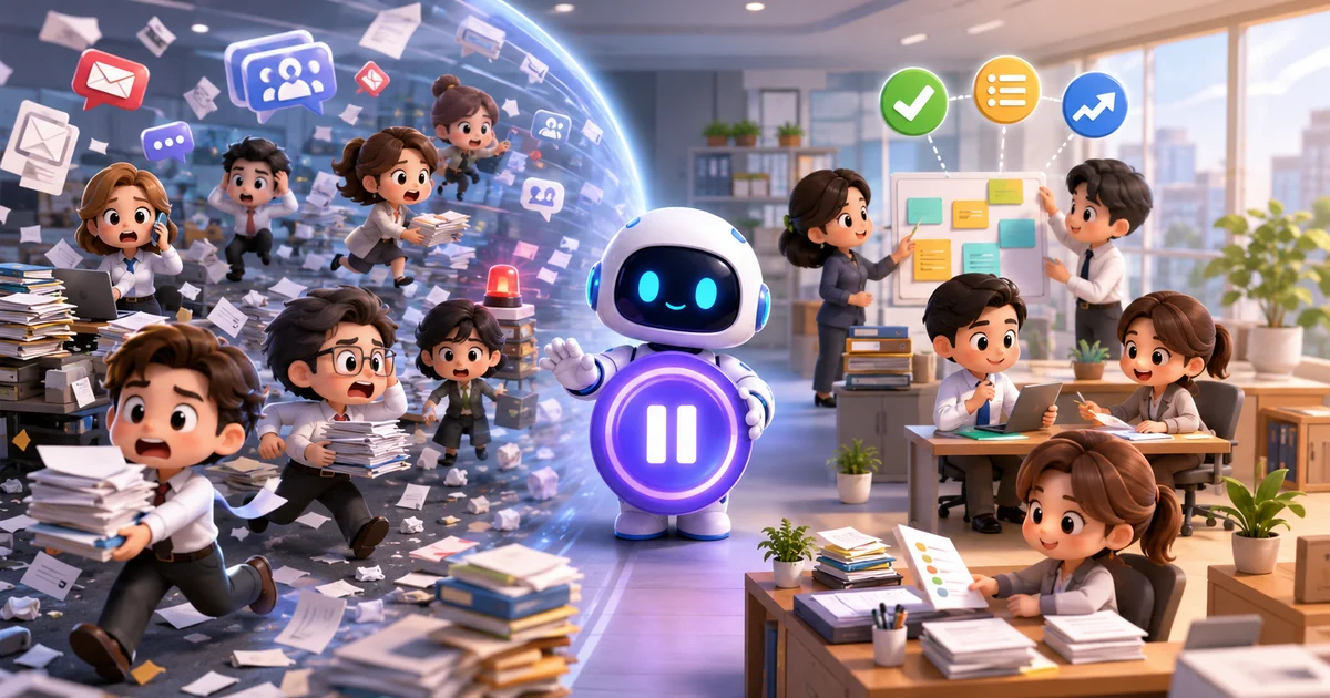 工作很忙，卻沒有時間改善？用 AI 找出值得暫停的地方