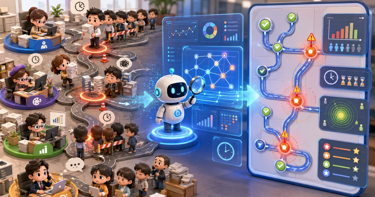 AI 找出流程中的固定塞車路口