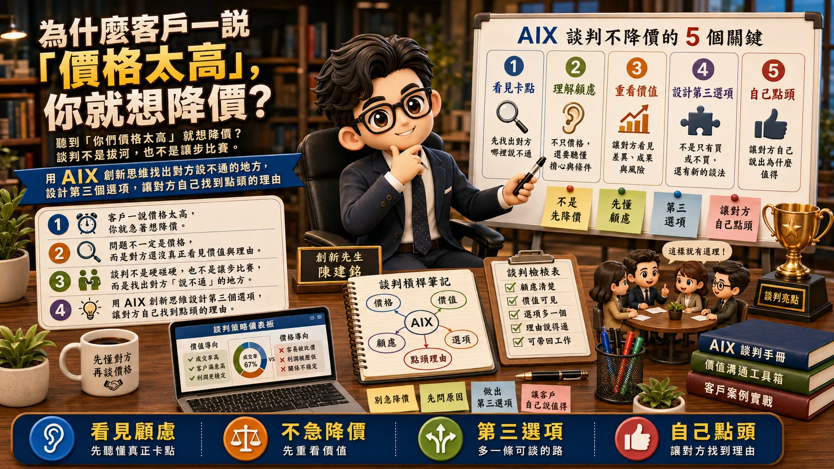 為什麼客戶一說「價格太高」，你就想降價？