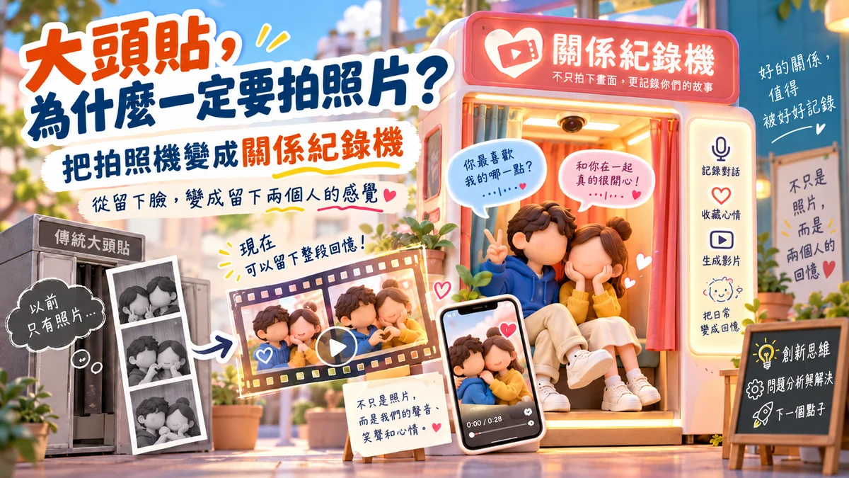 大頭貼為什麼一定要拍照片？日本把它變成「兩個人的記憶機器」