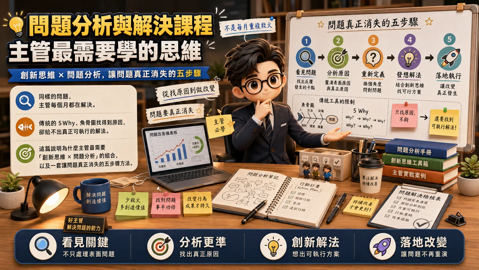 問題分析與解決課程：主管最需要學的思維